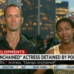 Danielle Watts and her boyfriend were caught making-out in his car in Los Angeles