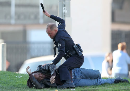 LAPD Batting Practice in the Park