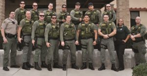 The gang at the Riverside County Sheriff's Department Jurupa Valley Station
