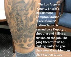 LASD EXECUTIONERS TATTOO WITH TEXT
