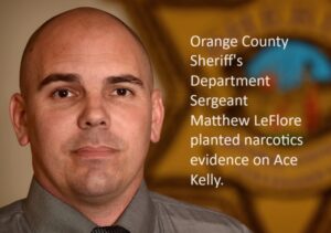 Orange County Sheriff's Department Sgt. Matthew LeFlore with included caption