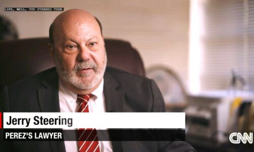 Screen Capture of Jerry Steering on CNN