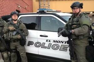 El Monte SWAT w patrol car 2