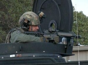 Santa Barbara Sheriff's Office SET Team pointing machine gun 3