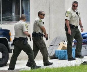 Santa Barbara uniformed deputies with guns out 2