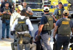 Ventura County Sheriff's Office deputies with injured person 2