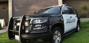 Claremont Police Station and car eeeeee