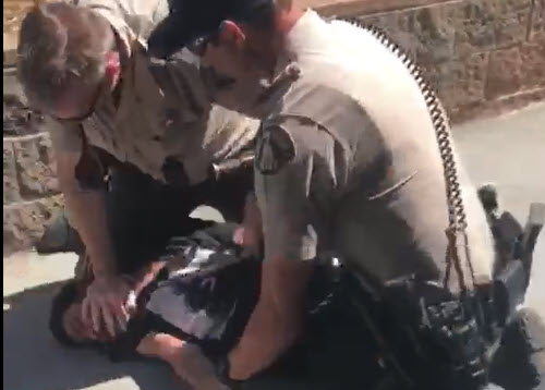 Daniel Silvas beaten by deputies screen capture