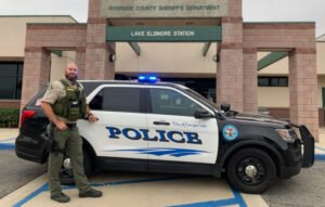Lake Elsinore Station with Paul Verostek posing