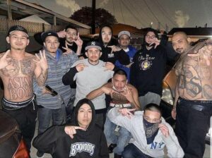 Asian street gang members