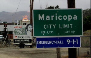 Maricopa CA City Limits sign