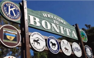 Bonita CA entrance sign