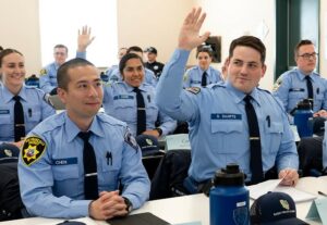 Police Officers in training at academy