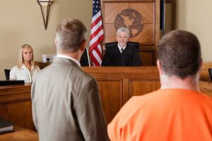 man pleading guilty