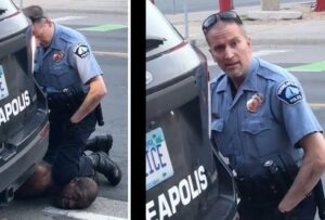 Minneapolis police officer Derek Chauvin during the arrest of George Floyd 2